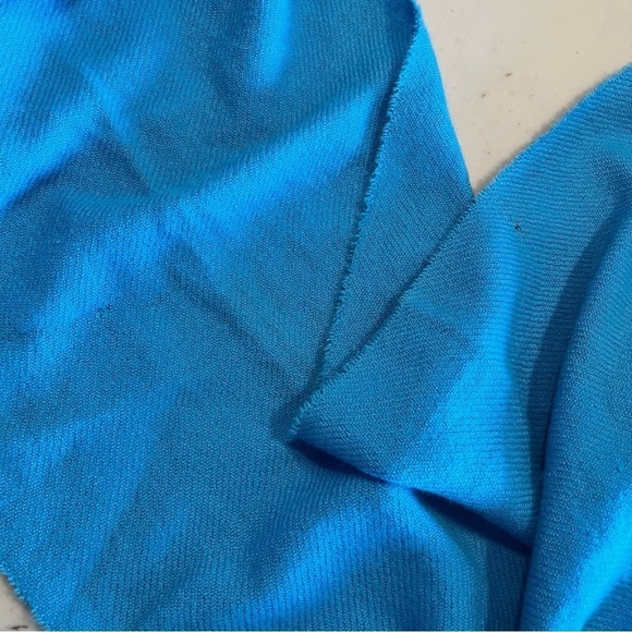 Teal Cashmere Scarf - Picture 6 of 6